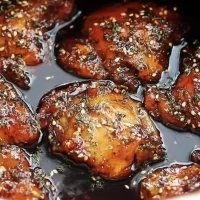 Crockpot Honey Garlic Chicken on a Plate