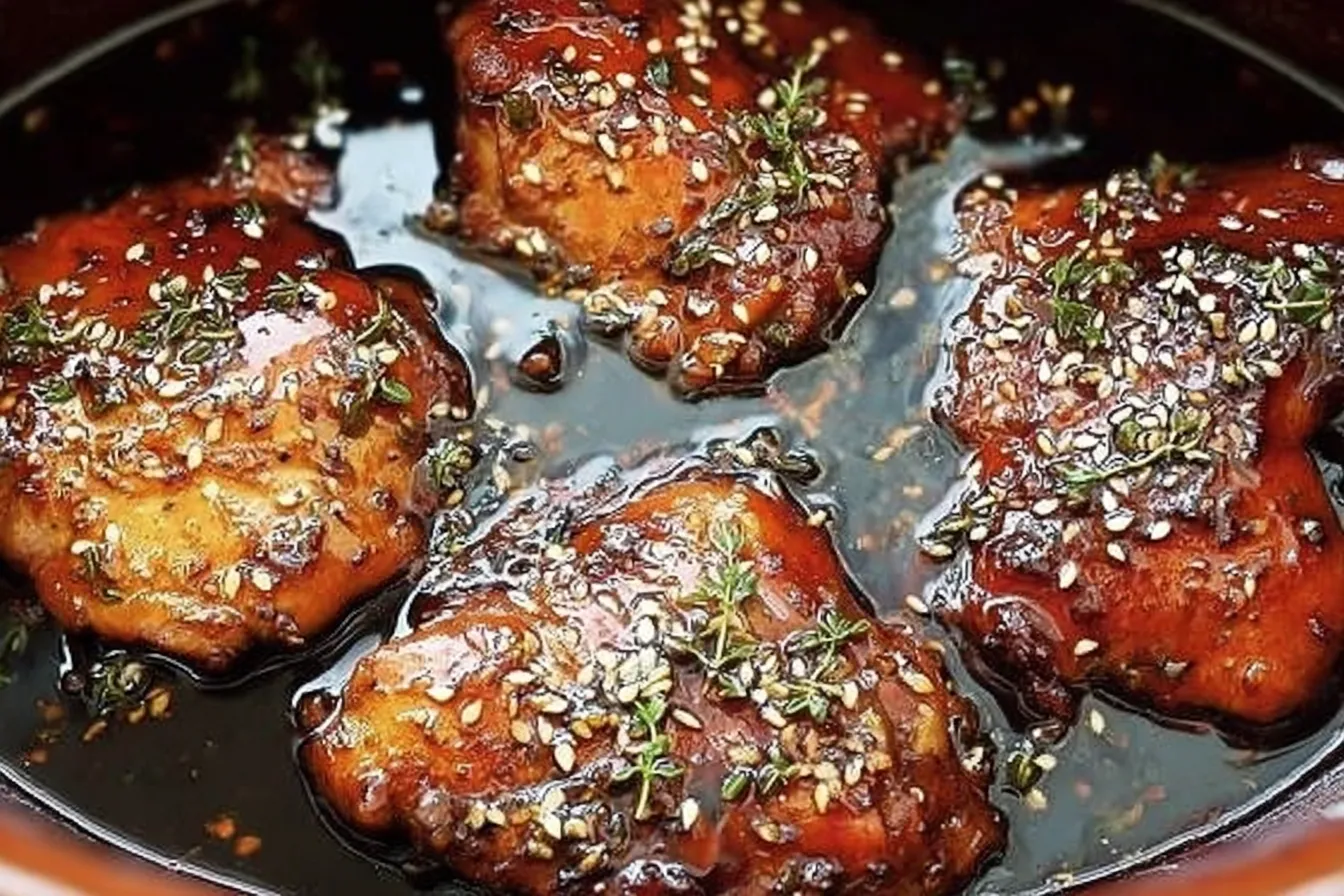 Crockpot Honey Garlic Chicken — Sweet and sticky dinner idea
