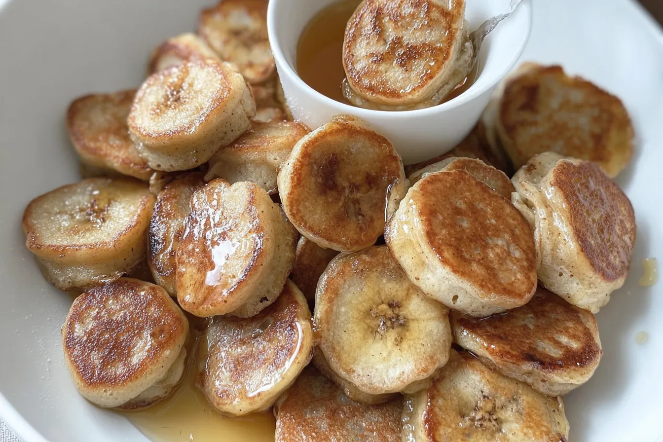 Easy Banana Pancake Bites — Soft, sweet, and perfect for little hands