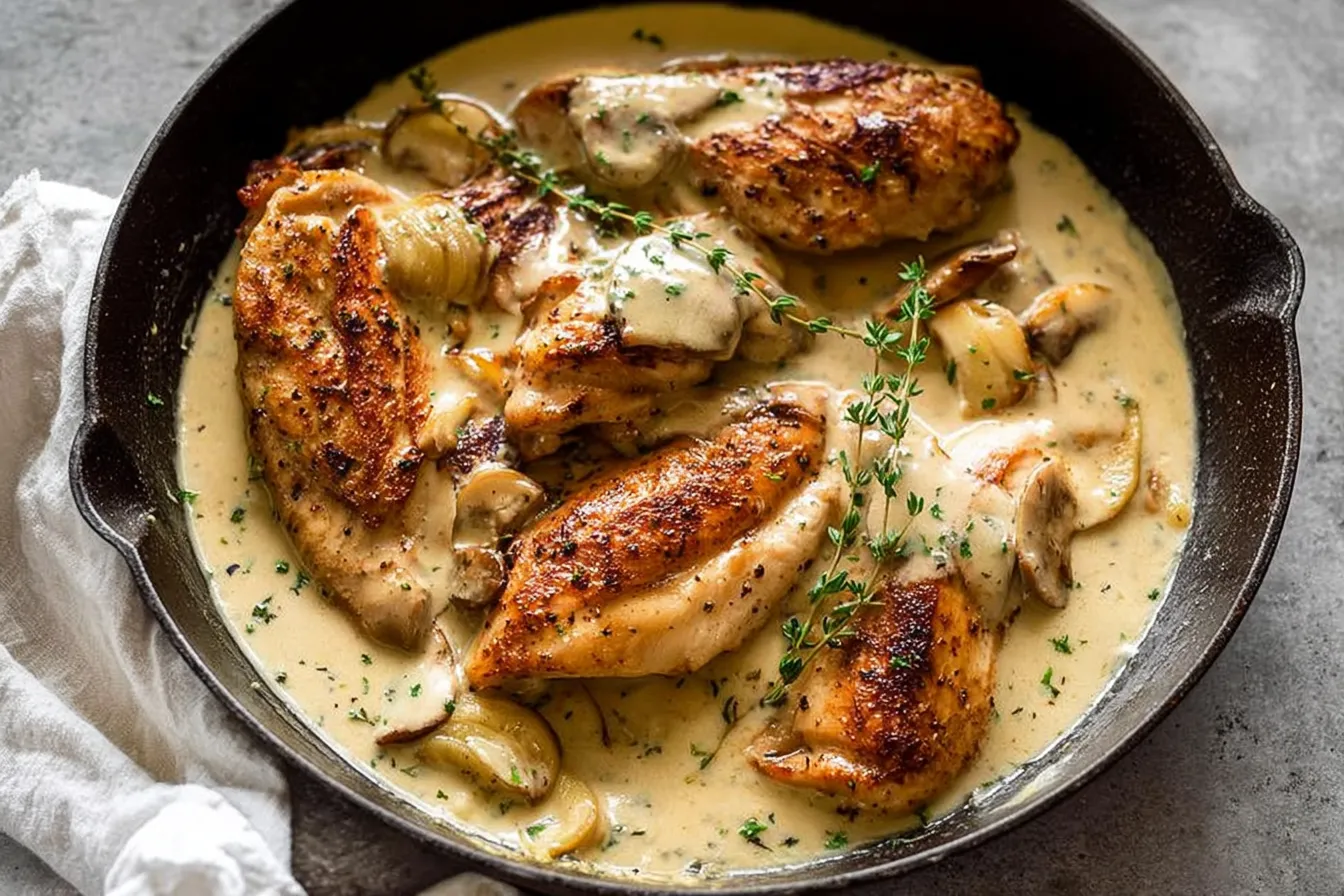 Easy Chicken Dinner with Cream Sauce — Simple ingredients, rich flavor