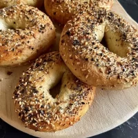 Fluffy Greek Yogurt Bagels Freshly Baked