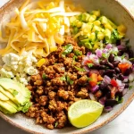 Delicious Ground Chicken Taco Bowls Ready to Serve