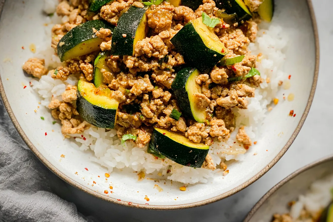 Ground Chicken Zucchini Skillet — Low-carb and flavorful