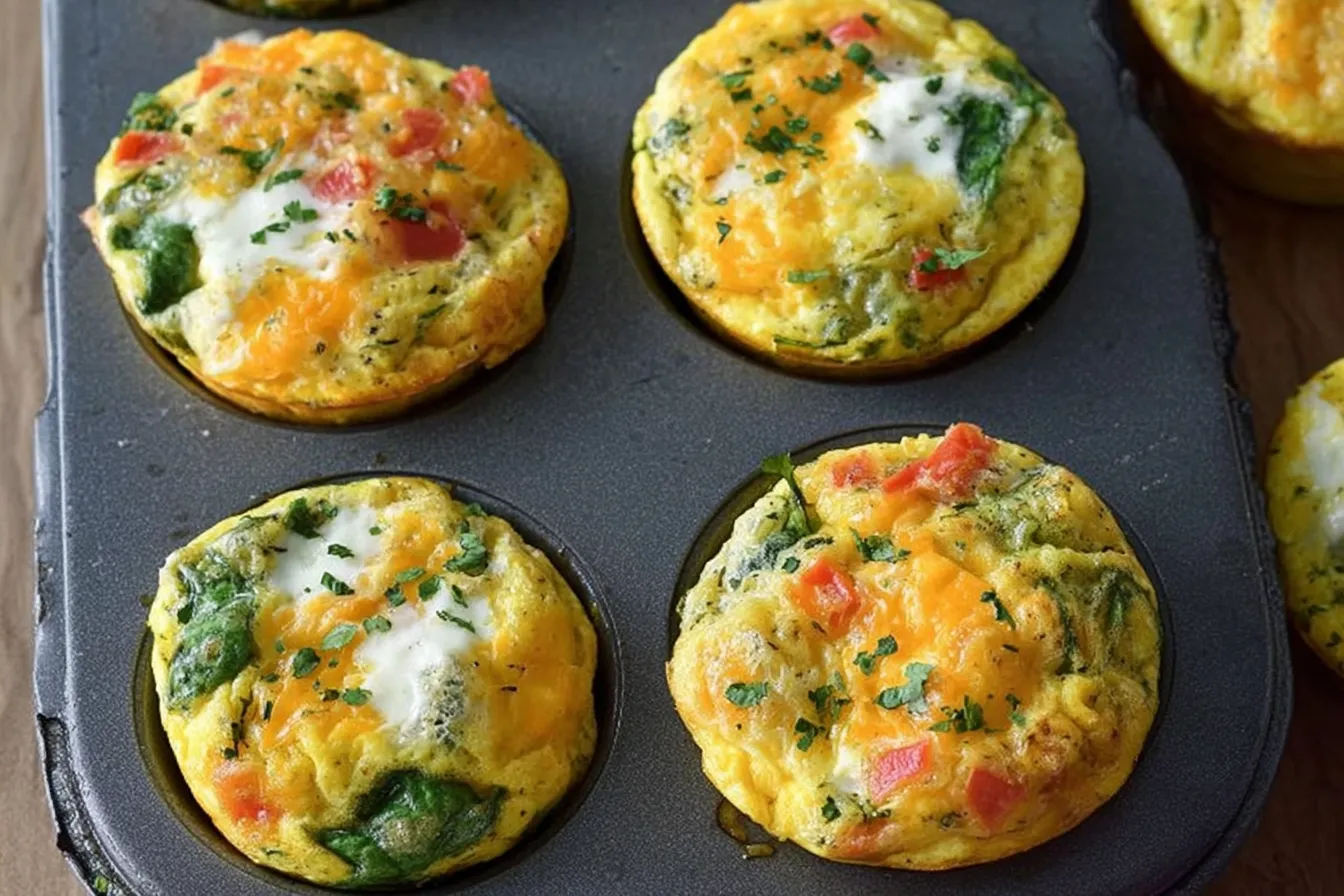 Delicious Healthy Egg White Breakfast Muffins - Meal Prep
