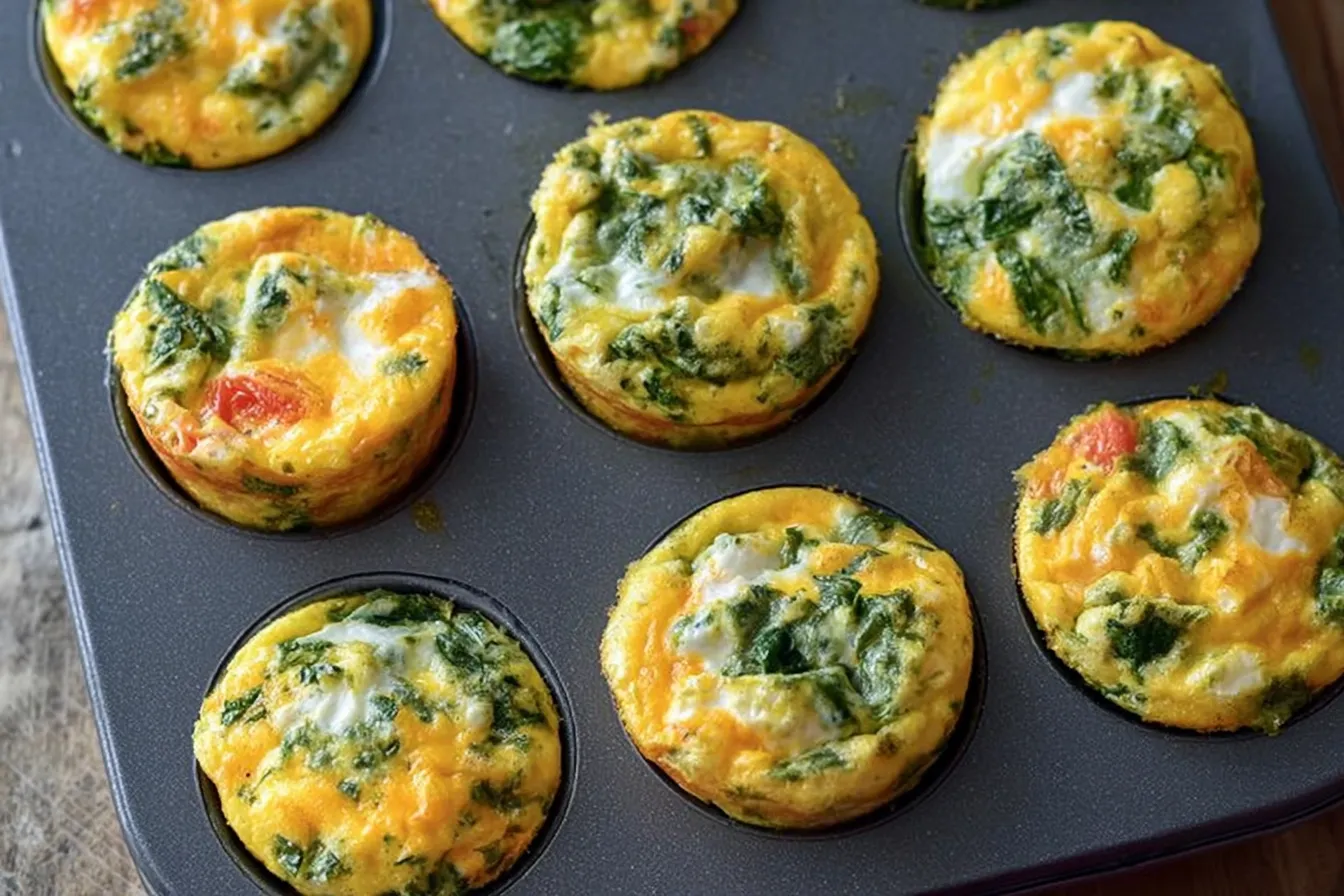 Healthy Egg White Breakfast Muffins - Freezer Breakfast Recipe