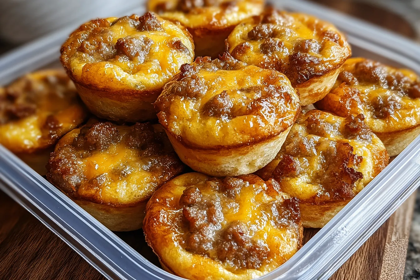 High Protein Pancake Sausage Mini Muffins Ready to Enjoy
