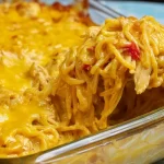 Irresistible Spicy Southern Chicken Spaghetti Casserole Dish