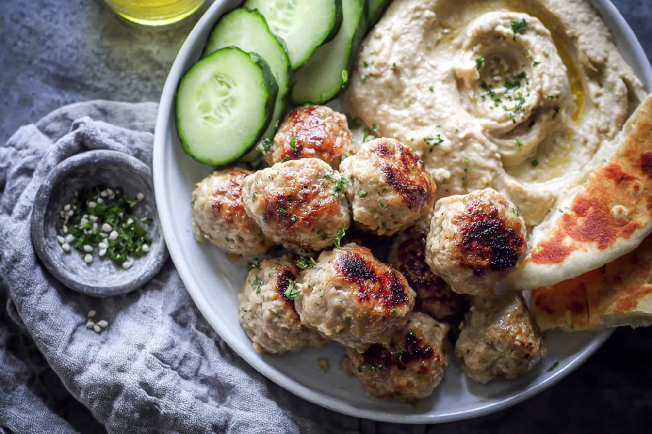 Lemon Garlic Ground Chicken Meatballs — Simple and protein-rich