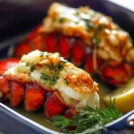 Lobster Tail with White Wine Butter Sauce — Elegant Presentation