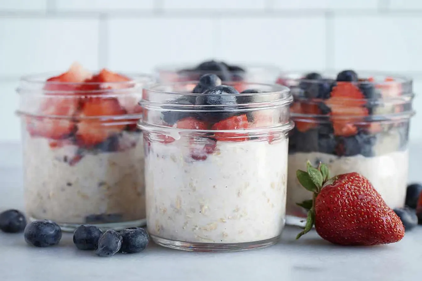 Overnight Oats with Yogurt - Kid Friendly Breakfast Meal Prep Ideas