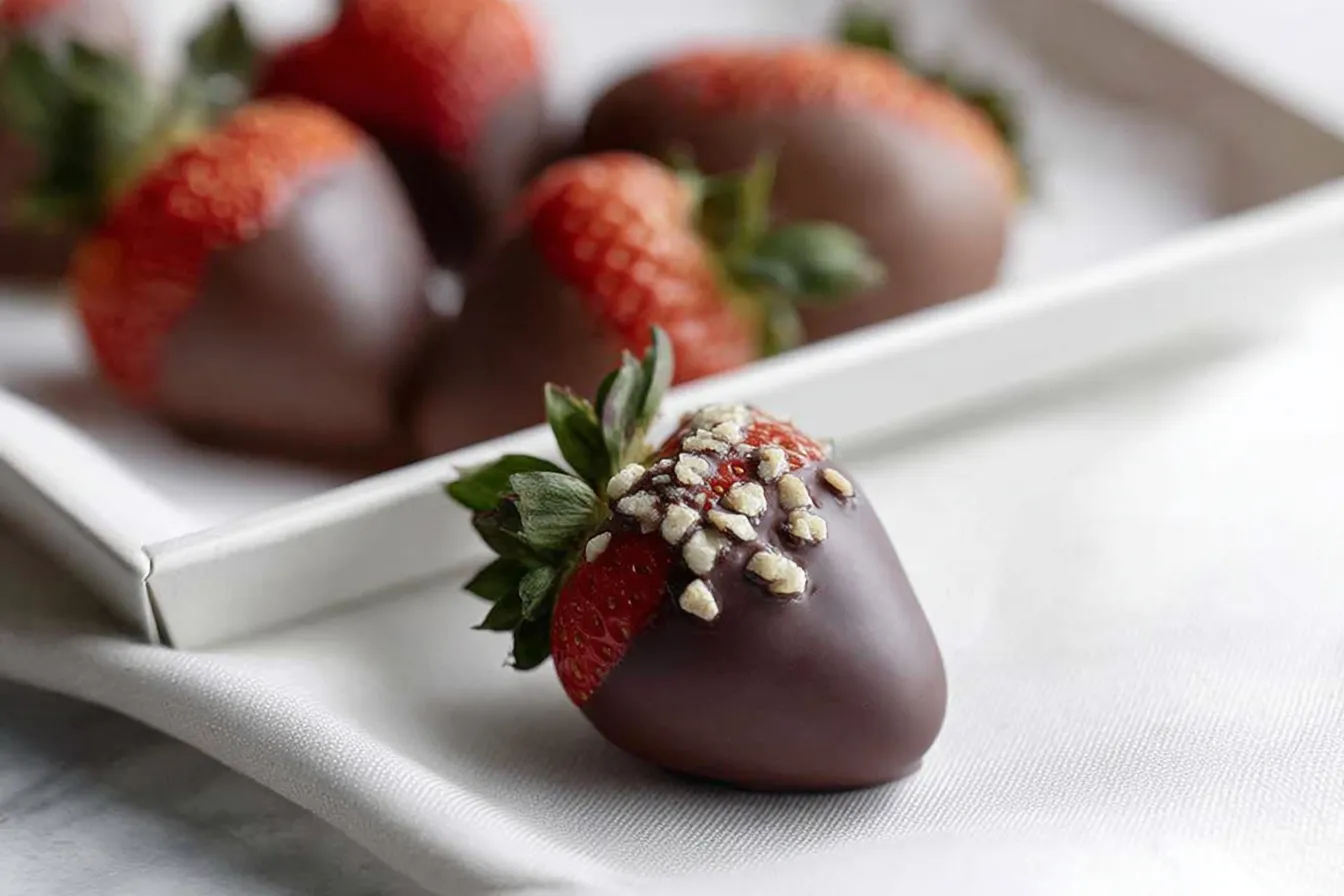 Romantic Chocolate Strawberry Gift Box — DIY edible gift recipe