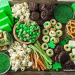 St Patricks Day Dessert Tray with Assorted Baked Goods