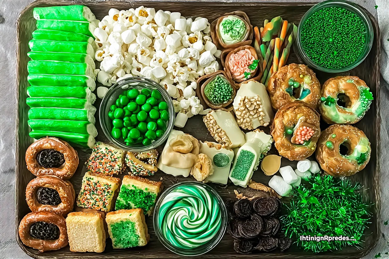 St Patricks Day Dessert Tray — Assorted baked treats for gatherings