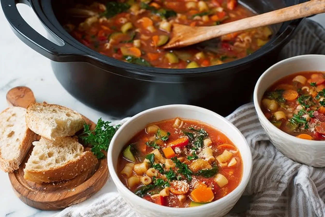 Vegetable Minestrone Soup — Classic Italian vegetable soup for all seasons