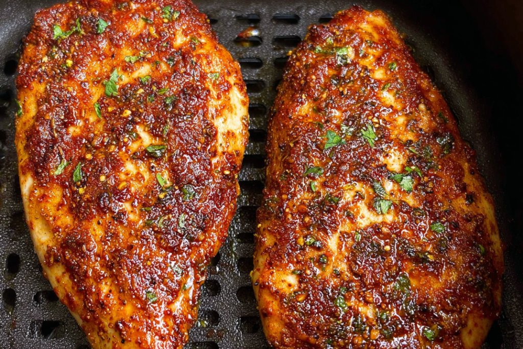 Air Fryer Chicken Breast with Simple Seasoning