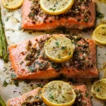 Baked Lemon Garlic Salmon Plated Appeal