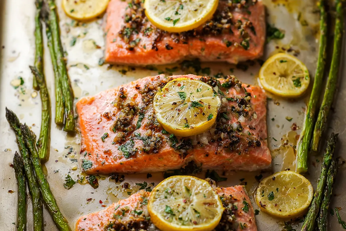 Baked Lemon Garlic Salmon Plated Appeal