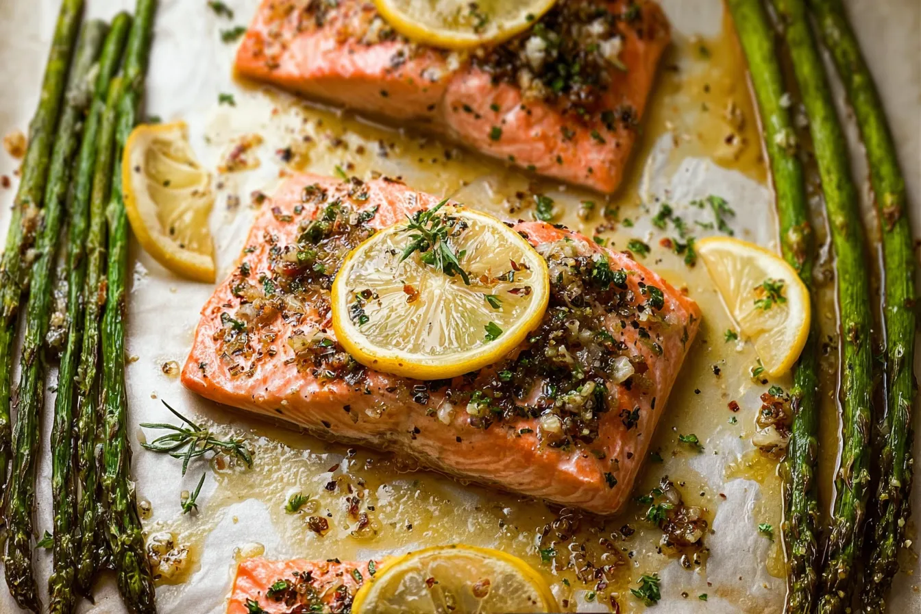 Baked Lemon Garlic Salmon