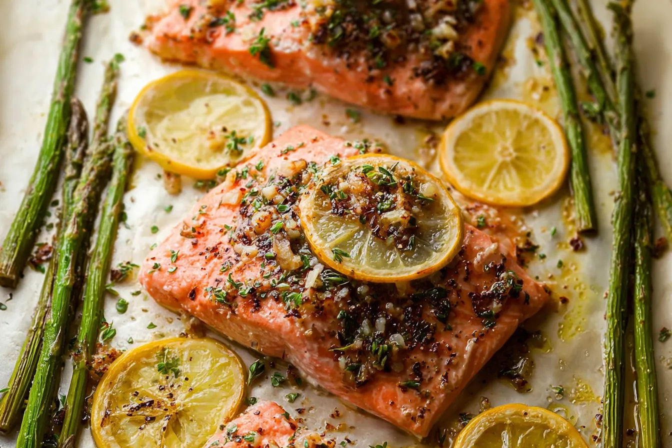 Baked Lemon Garlic Salmon