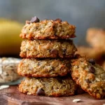 Banana Oatmeal Breakfast Cookies on a Plate
