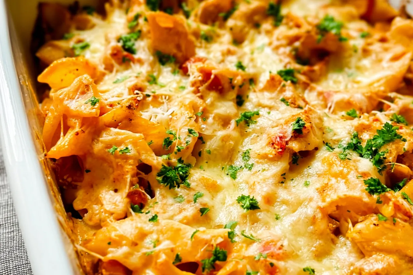 Cheesy Chicken Pasta Bake