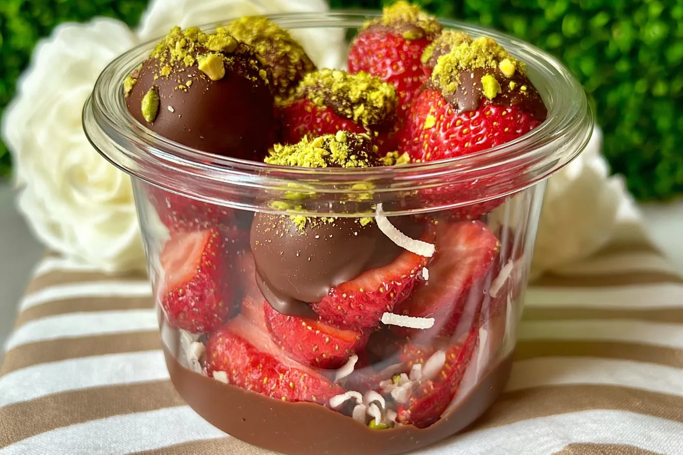 Chocolate Covered Strawberry Cups