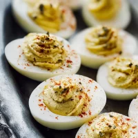 Classic Deviled Eggs Platter Ready for Serving