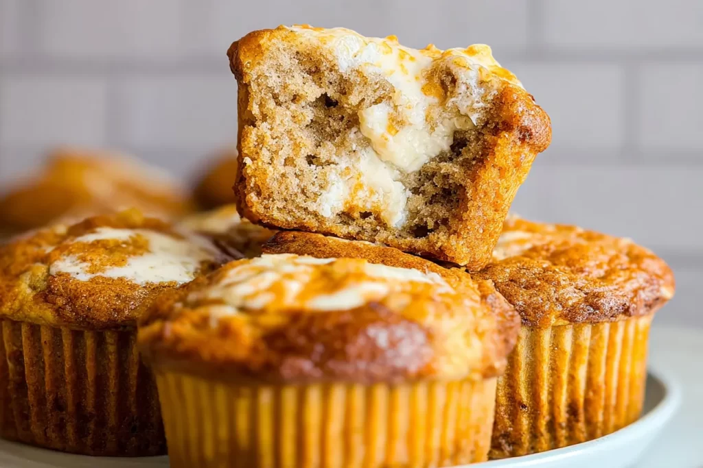 Delicious Cream Cheese Banana Muffins Freshly Baked