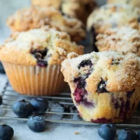 Easy Blueberry Muffins - Bakery Style Fresh Out of The Oven