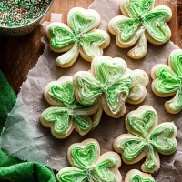 Easy Shamrock Sugar Cookies for St. Patrick's Day Treats