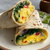 Egg and Veg Morning Wrap - Delicious Breakfast Wrap