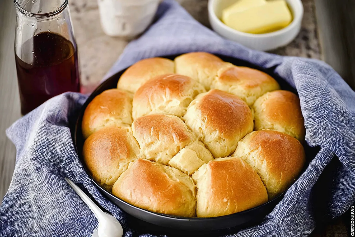 Fluffy Dinner Rolls - No Mixer