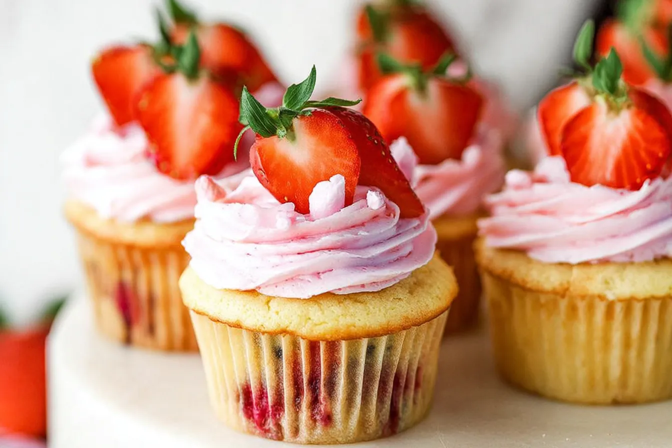 Fresh Fruit Spring Cupcakes