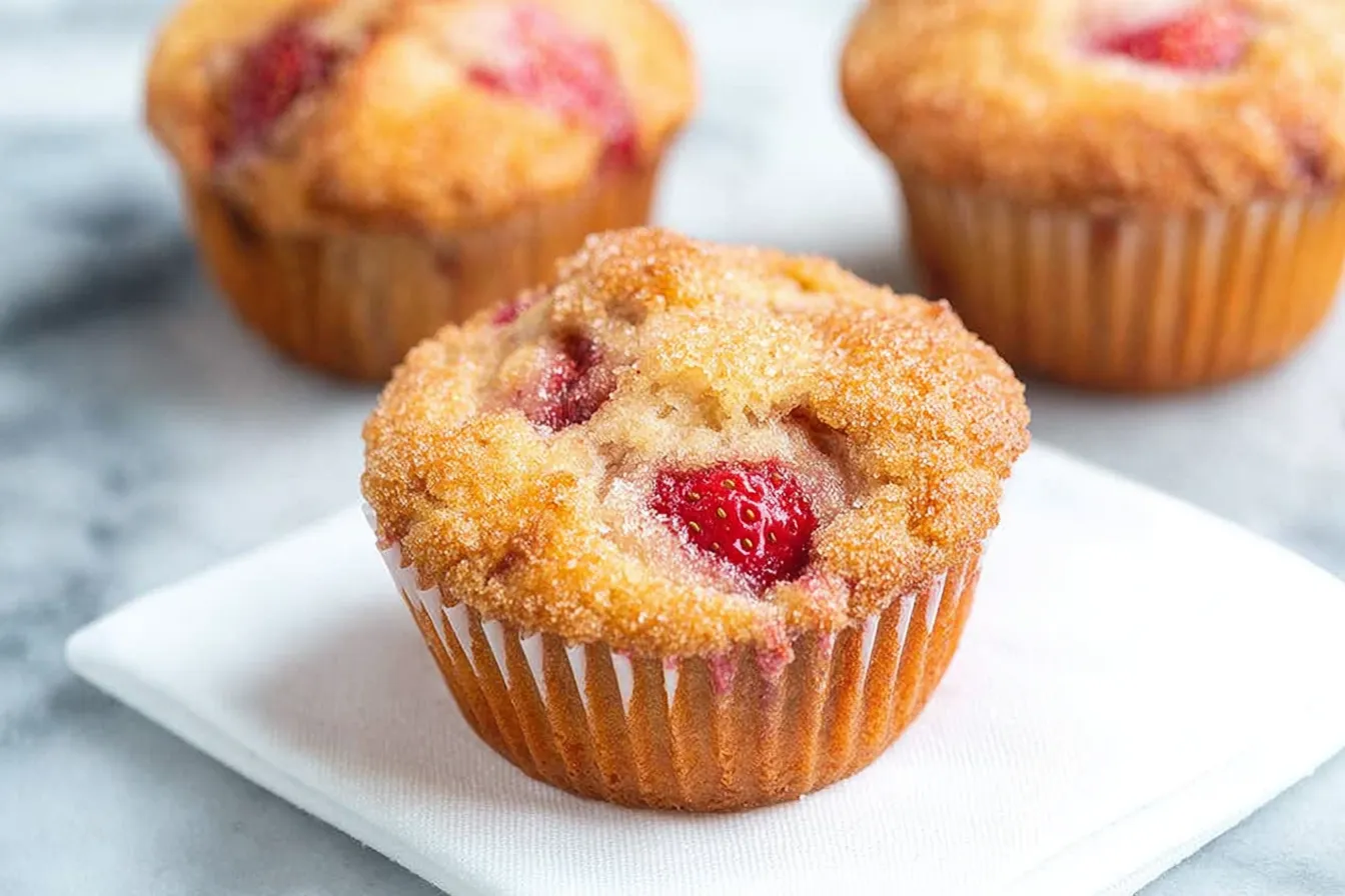 Fresh Strawberry Muffins