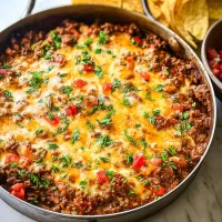 Ground Beef Taco Skillet Ready to Serve
