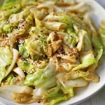 Colorful Healthy Cabbage Stir Fry with Garlic