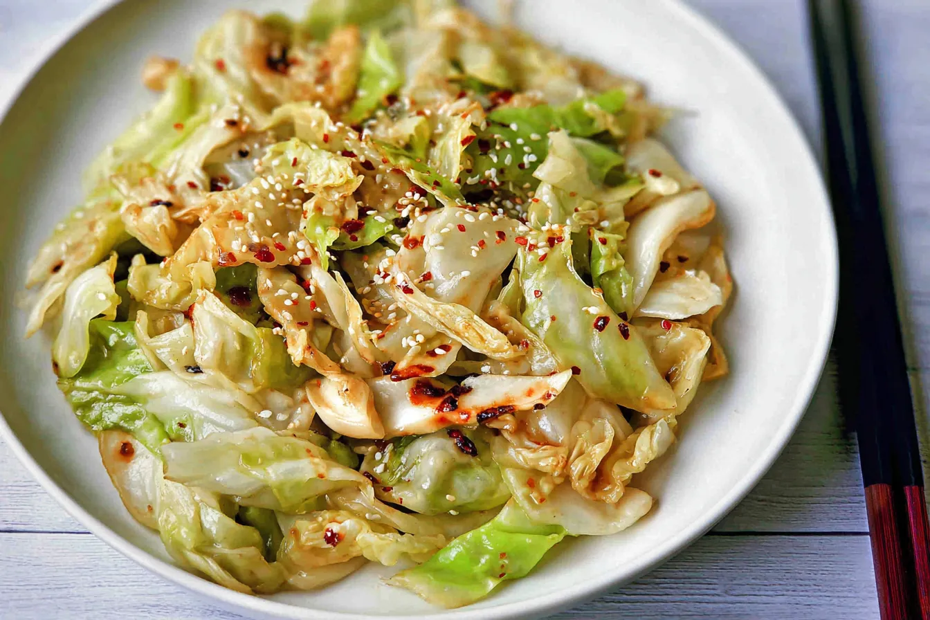 Healthy Cabbage Stir Fry with Garlic