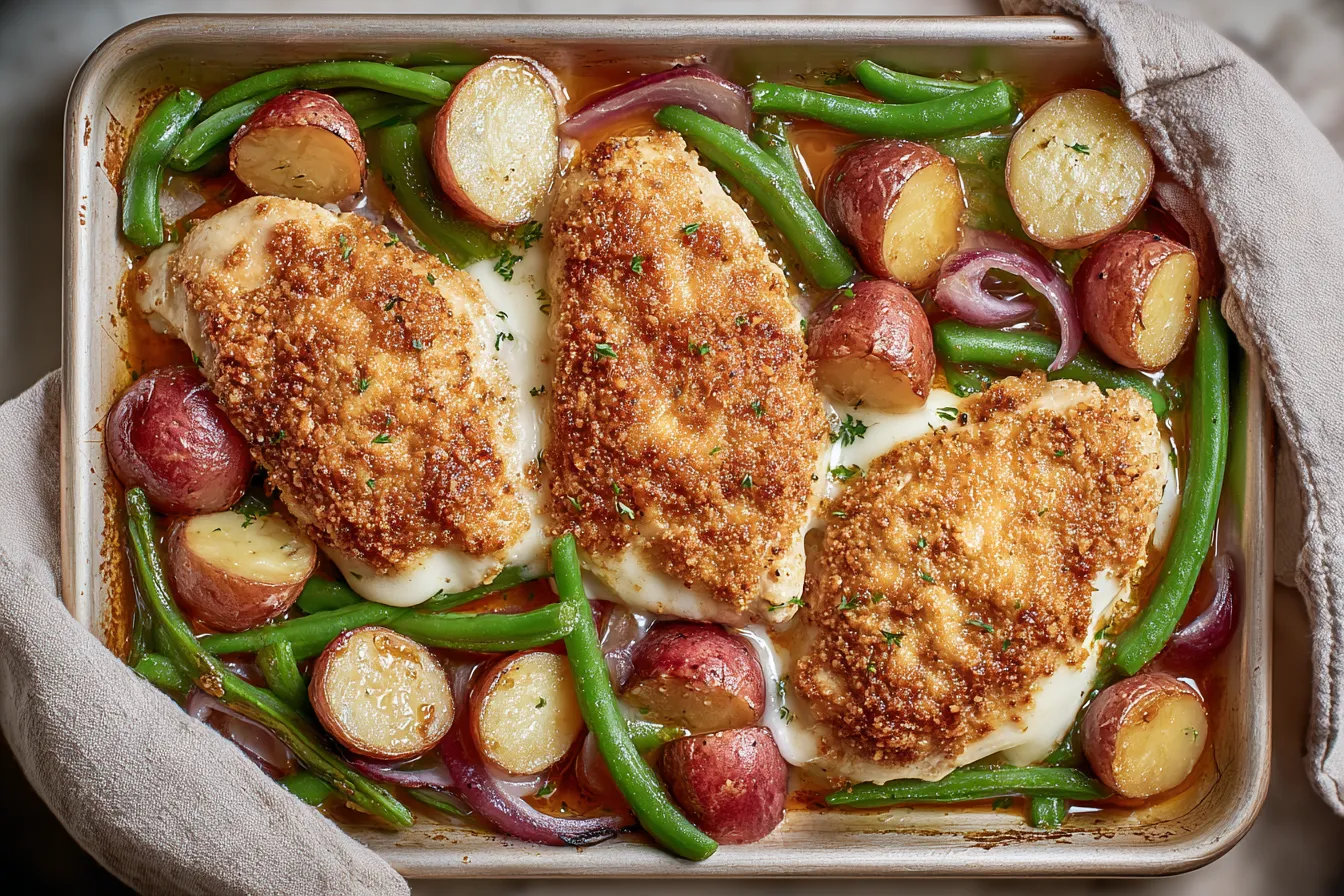 Healthy Chicken Parmesan with Vegetables