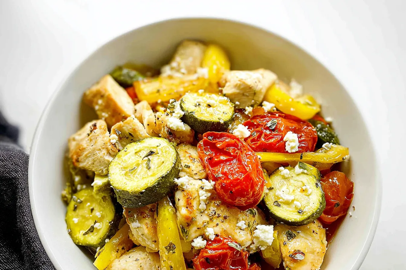 Low Carb Chicken and Veggie Dinner
