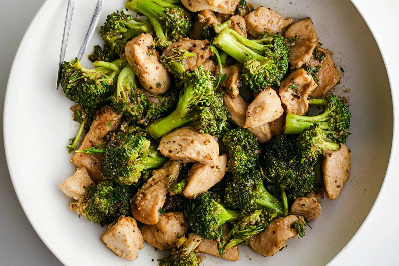 Low Fat Chicken and Broccoli Skillet