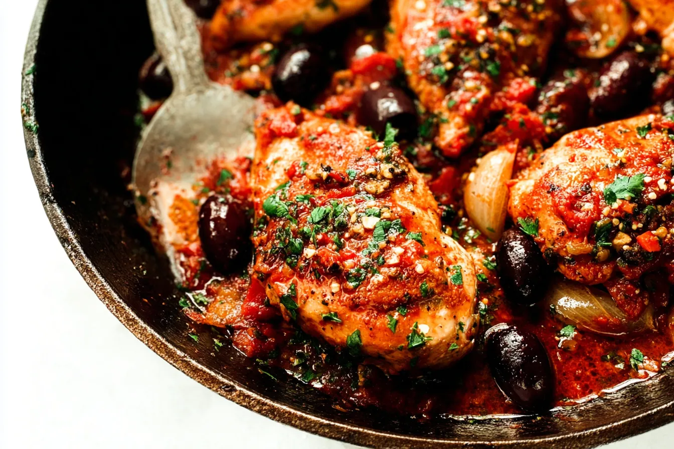 Mediterranean Chicken Tenderloins Skillet