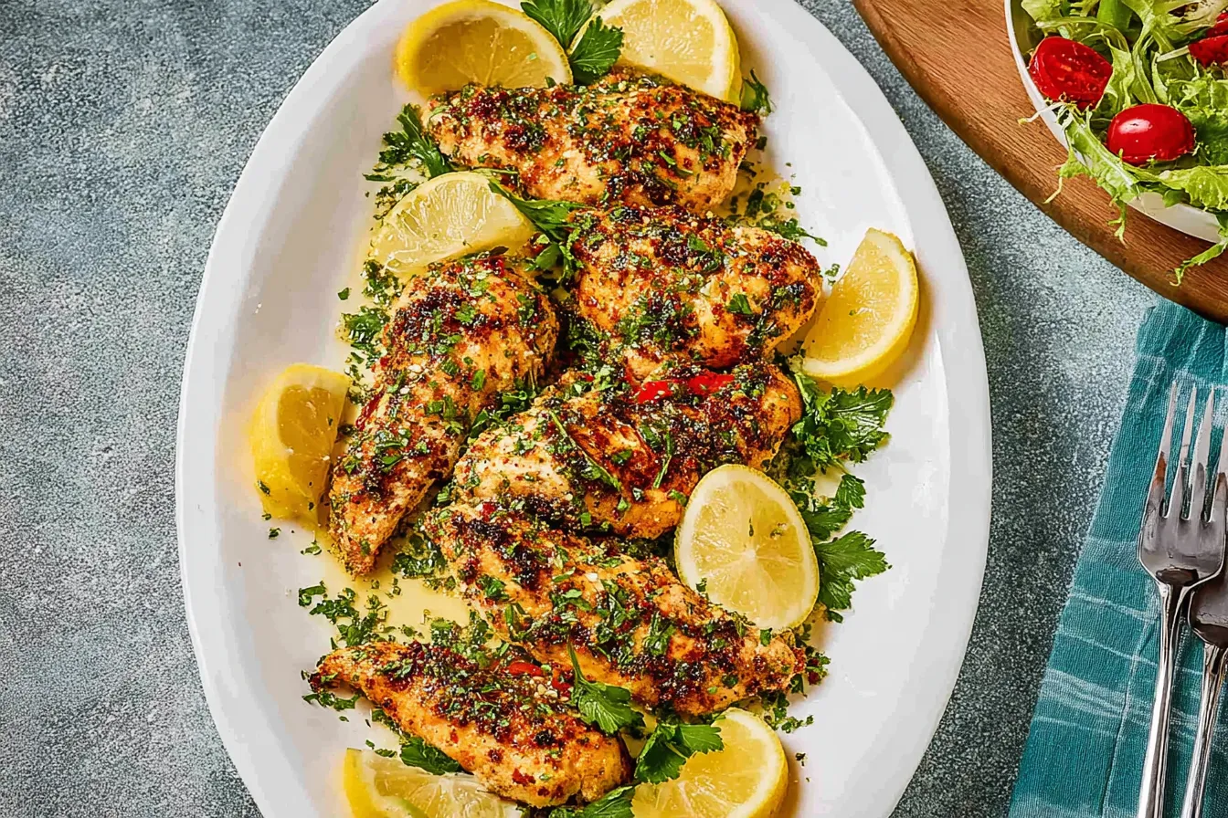 Mediterranean Lemon Chicken Tenders