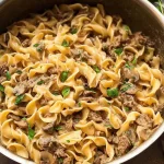 One Pot Beef and Pasta in a Bowl