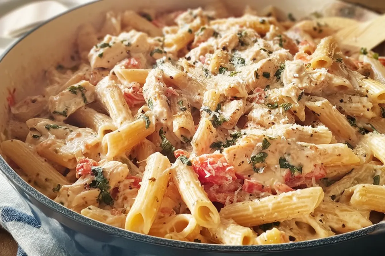 One Pot Creamy Chicken Pasta