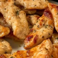 Delicious Quick Mediterranean Chicken Tenders on a Plate