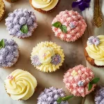 Rustic Wildflower Cupcakes Freshly Baked