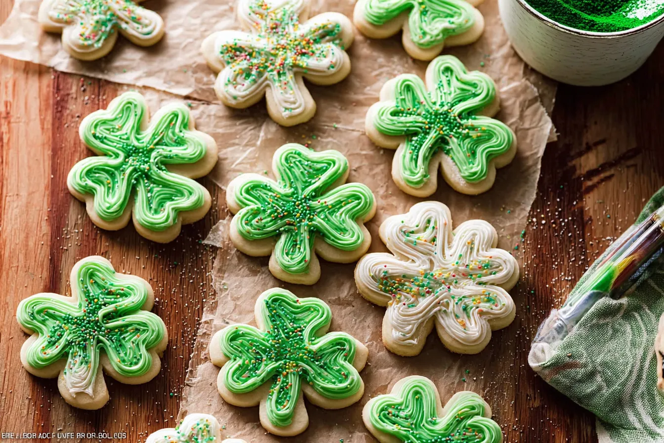 Shamrock Sugar Cookies