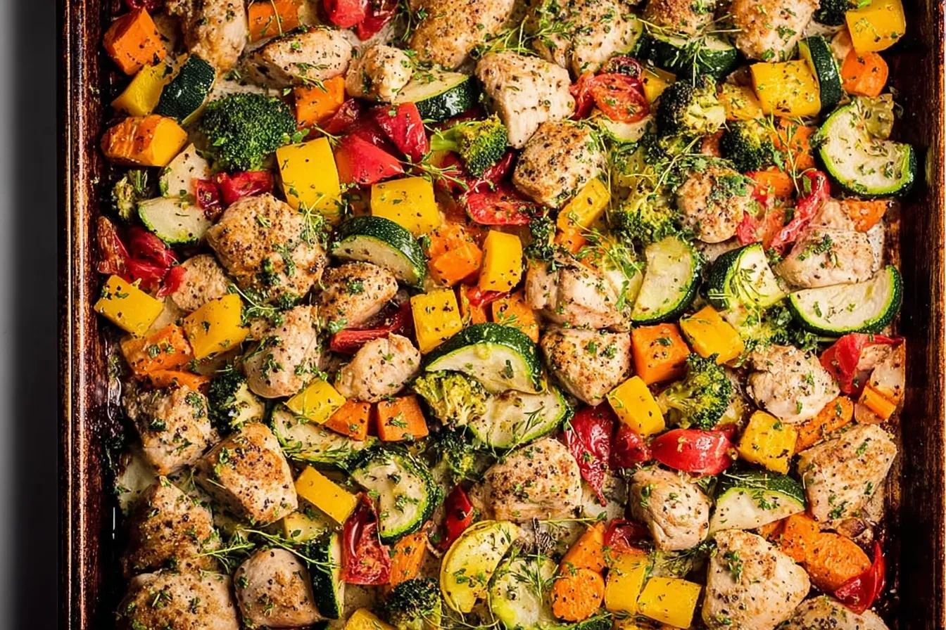 Delicious Sheet Pan Healthy Chicken Dinner