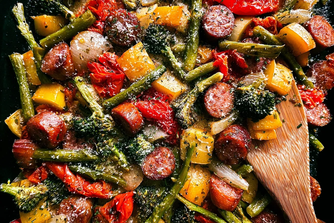 Sheet Pan Sausage and Vegetables