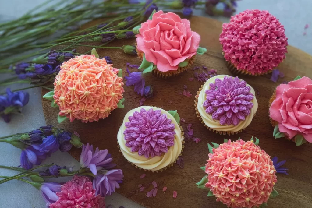 Simple Wildflower Cupcakes - Easy and Beautiful Treats